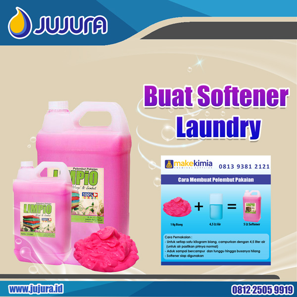 Buat Softener Laundry (Info pemesanan kontak via SMS/ Telepon/ WhatsApp ke nomor0812 2505 9919)