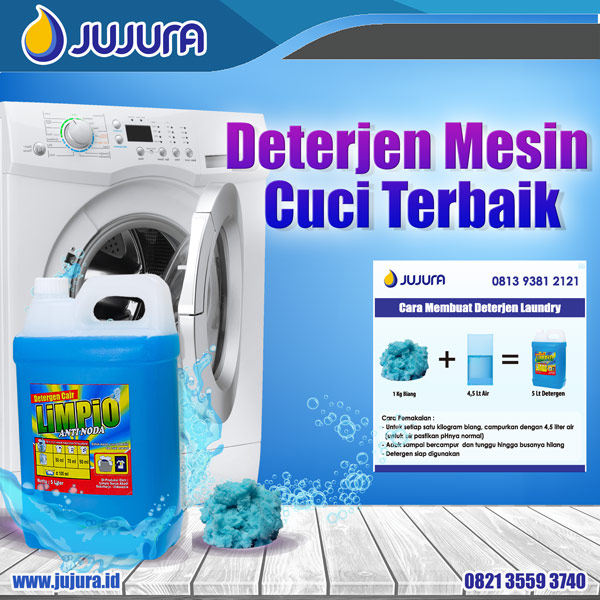 Deterjen Mesin Cuci Terbaik (Info pemesanan kontak via SMS/ Telepon/ WhatsApp ke nomor 0821 3559 3740)