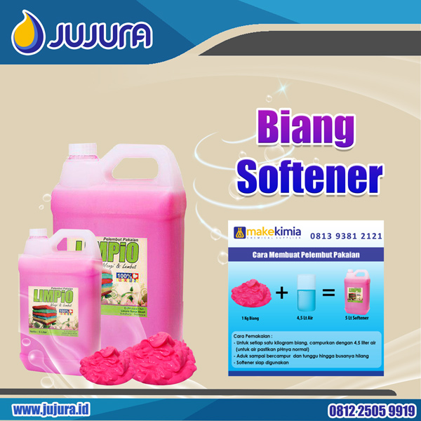 Biang Softener (Info pemesanan kontak via SMS/ Telepon/ WhatsApp ke nomor0812 2505 9919)