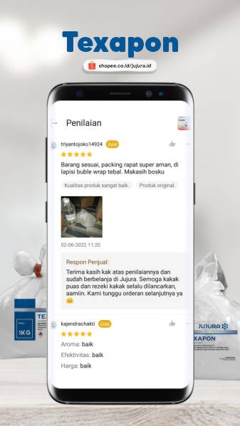 Template Testi Bahan Baku l texa 1 shopee