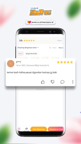 Template Testi Haifres l lazada 1